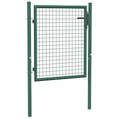 Fence Gate Steel 39.4"x29.5" Green