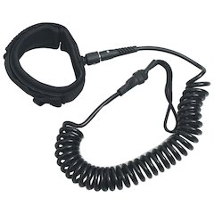 vidaXL SUP Coiled Leash Black 10 inch, 92205