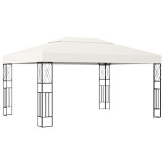 Gazebo Cream Polyester 9.8x13.1 ft Durable Gazebo Rectangular