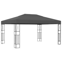 Gazebo Anthracite 100% polyester, steel 10 x 13 ft Tough Gazebo