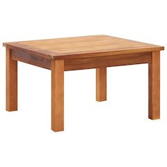 Coffee Table Brown Solid Acacia wood 23.6 in Coffee Table