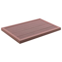 Floor Element Brown Wood plastic composite 40.0 x 24.8 x 2.2 in