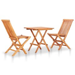 Bistro Set Teak Fine sanded teak hardwood Standard Foldable
