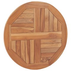 Tabletop Natural Teak Solid Teak Wood 23.6 in Durable