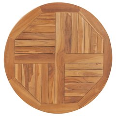 Tabletop Teak Solid teak wood Diameter 31.5 in, Thickness 1.0 in