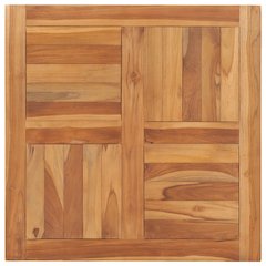 Table Top Teak Solid teak wood 27.6 x 27.6 in Durable Table Top