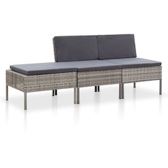 Garden Lounge Set Grey