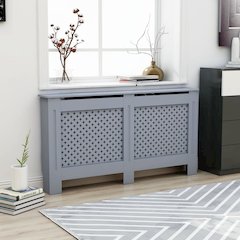 vidaXL Radiator Cover Anthracite 59.8"x17.5"x31.9" MDF, 288194