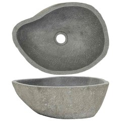 vidaXL Basin River Stone Oval 15"-17.7", 146213