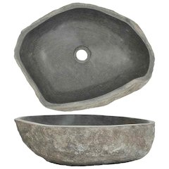 vidaXL Basin River Stone Oval 18.1"-20.5", 146214
