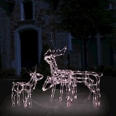 Christmas Light Display Warm white PVC, steel Christmas Lights