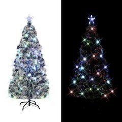 Artificial Christmas Tree Green Fiberglass, Steel 70.9 in height