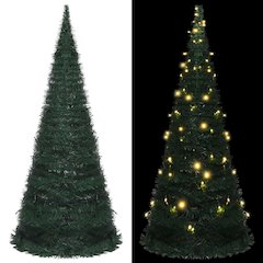 Pop-up Christmas Tree Green PVC 7 ft Collapsible