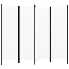 vidaXL 4-Panel Room Divider Cream White 78.7"x70.9"
