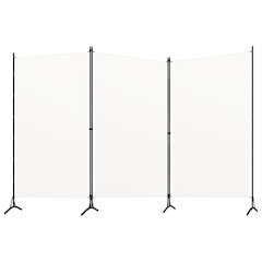 3-Panel Room Divider White 102.4"x70.9" Fabric