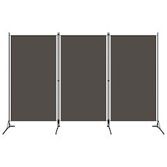 3-Panel Room Divider Anthracite 102.4"x70.9" Fabric