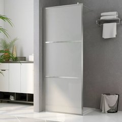 Walk-in Shower Wall with Whole Frosted ESG Glass 31.5"x76.8"