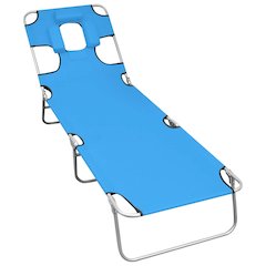 Sun Lounger Turquoise Blue