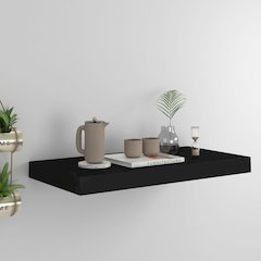 Wall Shelf Black Honeycomb MDF, metal frame Medium Wall mounting