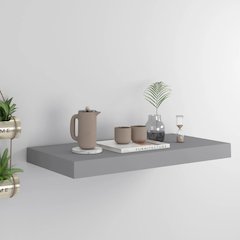 Wall Shelf Grey Honeycomb MDF, Metal 19.7 x 9.1 x 1.5 in