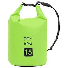vidaXL Dry Bag Green 4 gal PVC 2781
