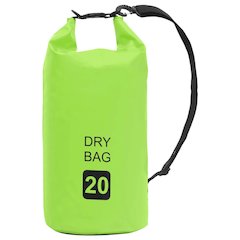 vidaXL Dry Bag Green 5.3 gal PVC 2782