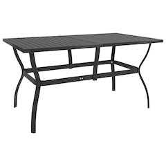 Garden Table Anthracite Powder-coated steel Medium Sleek