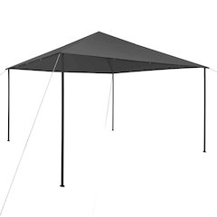 Gazebo Anthracite Steel Large Foldable Gazebo Square