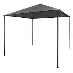 Gazebo Charcoal Steel Large Collapsible Gazebo Square