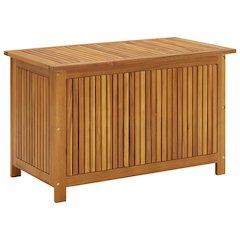 Storage Box Natural Brown Solid Acacia Wood Medium Storage Box