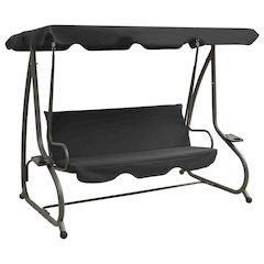 Swing Bench Anthracite PVC-coated fabric, powder-coated steel