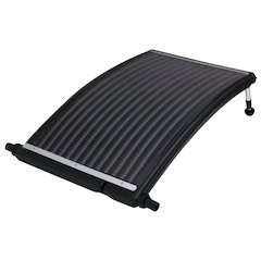 Solar Pool Heating Panel Black HDPE, PC, Aluminum 43 x 26 x 2.8 in