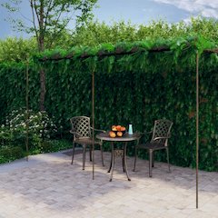 Garden Arch Antique Brown Wrought Iron Large Decorative Inlays