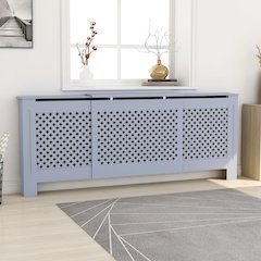 MDF Radiator Cover Gray 80.7"