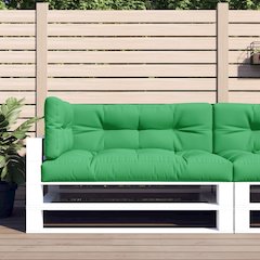 Pallet Cushion Set of 3 Green Polyester UV-resistant