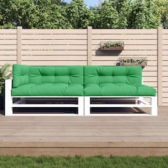 Pallet Cushion Set of 5 Green 100% Polyester Medium