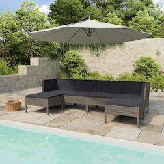 Garden Furniture Set Grey