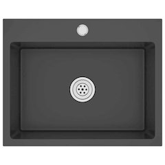 Handmade Kitchen Sink Black Stainless Steel