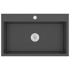 Handmade Kitchen Sink Black Stainless Steel