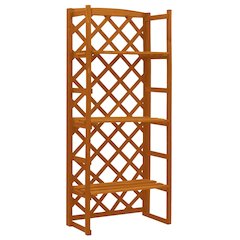 Planter Orange Solid firwood 4.6 ft tall Planter Rectangular