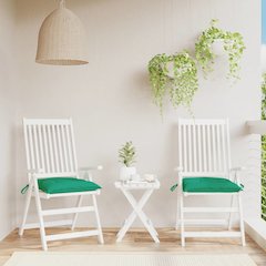 Chair Cushion Set of 2 Green Oxford fabric (100% polyester)