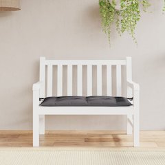 Garden Bench Cushion Anthracite Oxford fabric (100% polyester)