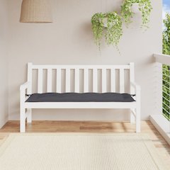 Garden Bench Cushion Anthracite Oxford fabric (100% polyester)