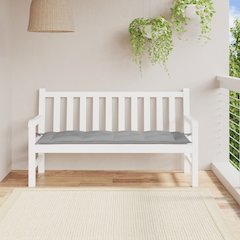 Garden Bench Cushion Gray Oxford fabric (100% polyester)