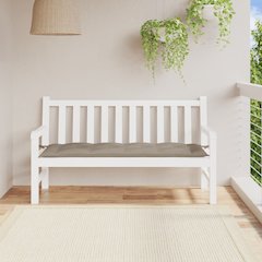 Garden Bench Cushion Taupe Oxford fabric 59.1x19.7x2.8 in