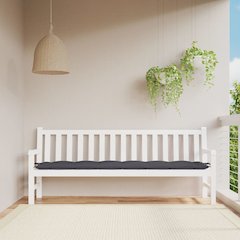 Garden Bench Cushion Anthracite Oxford fabric (100% polyester)