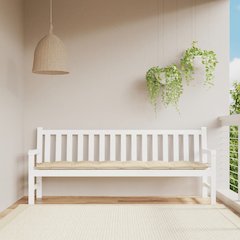 Garden Bench Cushion Beige Oxford fabric (100% polyester)