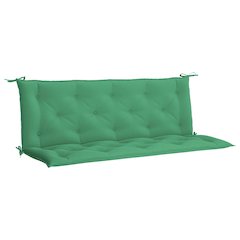 Garden Bench Cushion Set of 2 Green Oxford fabric (100% polyester)