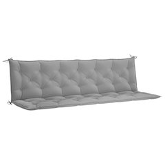 Garden Bench Cushion Set of 2 Gray Oxford fabric (100% polyester)
