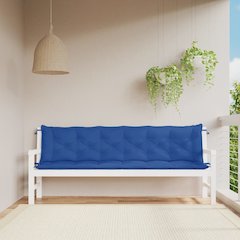 Garden Bench Cushion Set of 2 Blue Oxford fabric, Hollow fiber